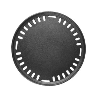 Imagem de IEUDNS Churrasqueira, frigideira, coreana, antiaderente, redonda, revestimento, grelha, para cozinhar, assar alimentos, fogão a gás, churrasqueira, fogão, Antiaderente