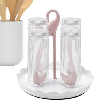 Imagem de Suporte Secador de Garrafas,Organizador de Copos em Forma de para Bancada - Decorativo para Garrafas Organização Bancada Viagem Mesa sobre -Louças Cozinha