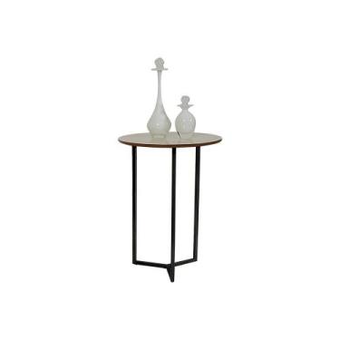 Imagem de Mesa de Centro ou Canto redonda Alice Preto alt 60cm - Casa Donne, Off