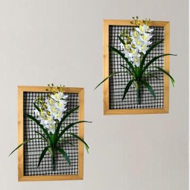 Imagem de Pacote com 3 Flores de Orquídea Dançante Artificial para Composição Mo