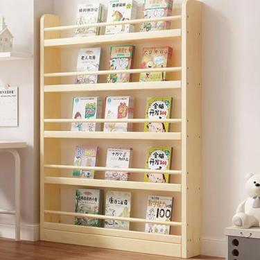 Imagem de Estante Atrás Da Porta, Estante De Economia De Espaço, Estante De Madeira Para Crianças, Organizador Para Brinquedos E Livros, Prateleira De Armazenamento A, Nature, 35.4 × 3.9 × 35.0 in