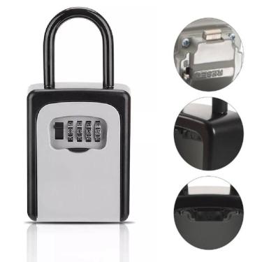 Imagem de Cadeado Porta Chaves Cofre Multiuso com Senha para Segurança