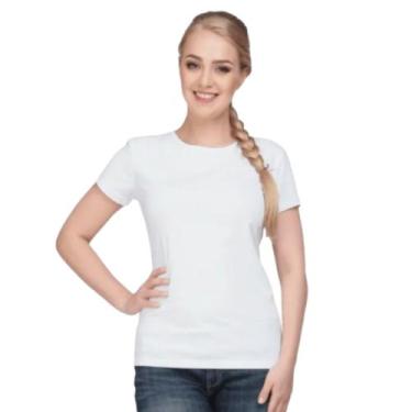 Imagem de Kit 3 Camisetas Básicas Femininas Baby Look Lisa Malha Fria PV  T-shir