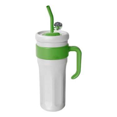 Imagem de Copo Térmico Inox 1100ml Com Canudo Ideal P/ Academia Viagem - Sem mar