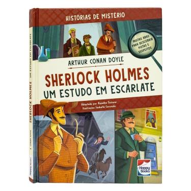 Imagem de Histórias de Mistério - Sherlock Holmes - Um Estudo Em Escarlate