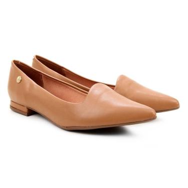 Imagem de Sapatilha Vizzano Bico Fino Salto Baixo Pelica - Caramelo