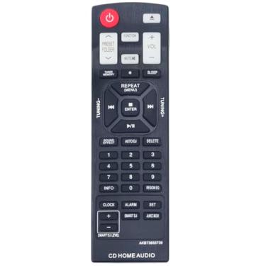 Imagem de AKB73655739 Controle remoto de substituição compatível com LG Mini Hi-Fi System CM4341 CM4541 CMS4340 CMS4340F CMS4540 CM4550FB CMS4540F CMS4540W OM5541 OM5541FB CM4441 CM441 4550 CMS4540F CM8440FB