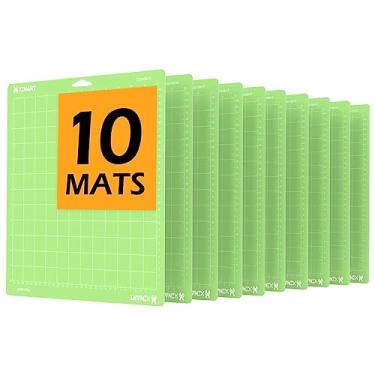 Imagem de Xinart Tapete de corte StandardGrip para Cricut Maker 3/Maker/Explore 3/Air 2/Air/One (30,5 x 30,5 cm, 10 tapetes) Tapete de corte de críquete verde adesivo adesivo padrão acessórios de substituição