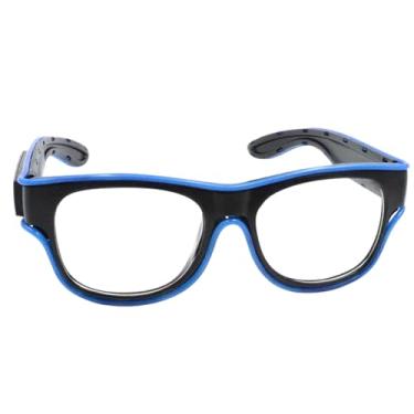 Imagem de Óculos Brilhantes - Óculos LED Neon,Acessórios de Iluminação para Crianças e Adultos Festivais de Dança Fantasias Casamentos Aniversários e Decoração para Piscinas