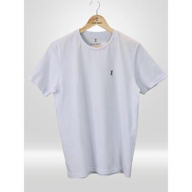 Imagem de CAMISETA MASCULINA BRANCA VICTOR VARRENS 100% ALGODÃO-Masculino