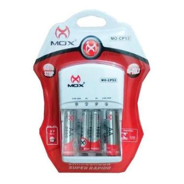 Imagem de Carregador De Pilhas Rápido Mox 4 Pilhas