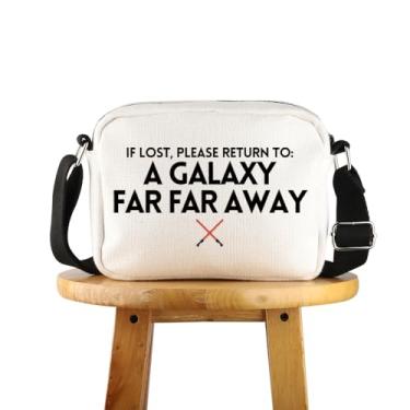Imagem de POFULL Heróis da Galáxia Capacetes Inspirados Presente Ficção Científica Mercadoria Uma Galáxia Far Far Away Bolsa tiracolo, A Galaxy Far