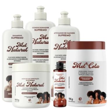 Imagem de Sh 500 ml+Cond 500 ml+Mask 500ml+Ativ 500ml+Mel Cola 1kg+Óleo