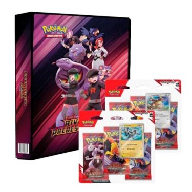 Imagem de Álbum Pokemon Rivais Predestinados com 2 Blisters Triplos