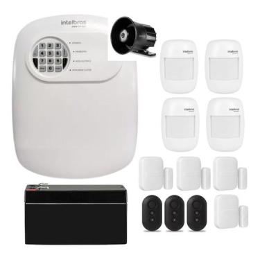Imagem de Kit de Alarme Residencial Intelbras ANM 24 NET Central 8 Sensores Sem 
