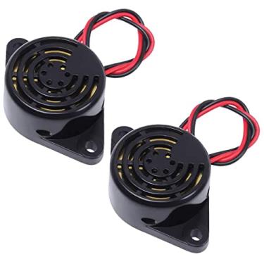 Imagem de Alarme Buzzer DC 3-24V Ativo Piezo Eletrônico Módulo de Bipe de Som Contínuo com Fios Condutores para Projetos DIY Sistema de Alarme