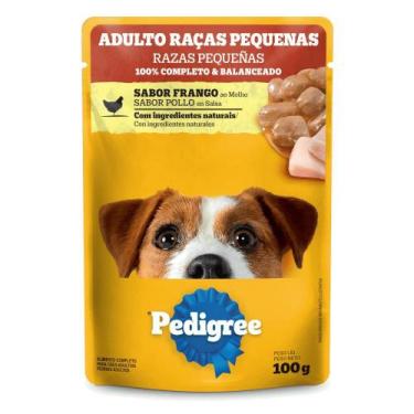 Imagem de Ração Úmida Pedigree Sachê Sabor Frango ao Molho para Cães Adultos Raç