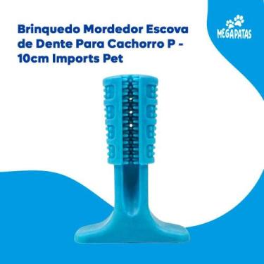 Imagem de Brinquedo Mordedor Escova de Dente Para Cachorro P 10cm Imports Pet - 