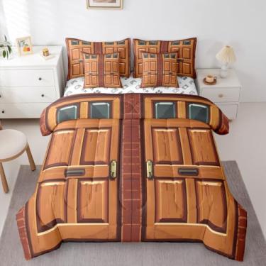 Imagem de Castle Fairy Jogo de edredom com 7 peças, solteiro, porta mineiro, reversível, em uma bolsa, quadrado, tijolo, vermelho, lençol de cima, lençol com elástico, fronhas