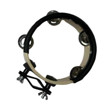 Imagem de Kokiya Pandeiro de percussão pandeiro de mão prático profissional para casamento conjunto de bateria, Bege