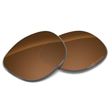 Imagem de Tintart Lentes de substituição de desempenho compatíveis com RayBan Meta Wayfarer RW4008 53 mm polarizado gravado-porca marrom