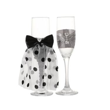 Imagem de TRUE LOVE GIFT Taças de champanhe de casamento para noiva e noivo Sr. e Sra. Flautas de brindes de casamento presentes de chá de panela