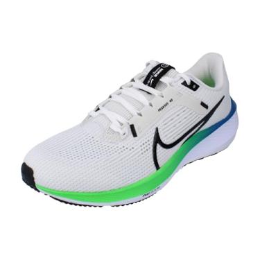 Imagem de Nike Tênis de corrida masculino Shox NZ, Platinum Tint Preto Branco 006, 40