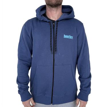 Imagem de Moletom Hurley Aberto Puff WT25 Masculino Marinho