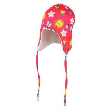 Imagem de Touca Térmica Bebê e Infantil Energy Thermo Dry Jardim Encantado Vermelha Everly-Feminino