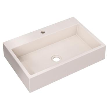 Imagem de Cuba Pia De Apoio Para Banheiro Retangular 55cm Ivy C08 Bege - Mpozenato