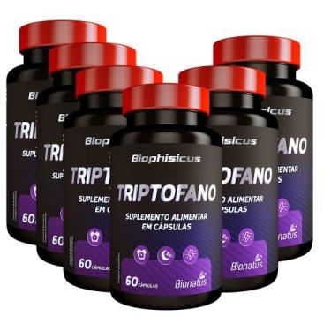 Imagem de 6X  Triptofano  60 Cáps  Bionatus - Laboratório Bionatus, SemSabor