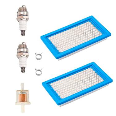 Imagem de Jinerdony Filtro de ar pacote com 2 unidades 11013-7017 compatível com Kawasaki FH381V FH430V John JD MIU10998 X300 X300R X304 Cortador de grama Substituto para Gravely 21538000 Ariens 2153800 Husky