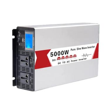 Imagem de Inversor de potência de onda senoidal de 5000W de 5000W 12V-72V DC a 110V 220V CA Converter com 2 soquetes CA inversor de carro LED para RV, caminhão, casa,24V TO 110V