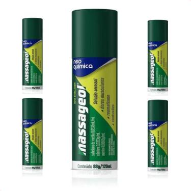 Imagem de Kit com 5 Massageol em Aerossol Spray 120mL Dores Musculares - Neo Quí