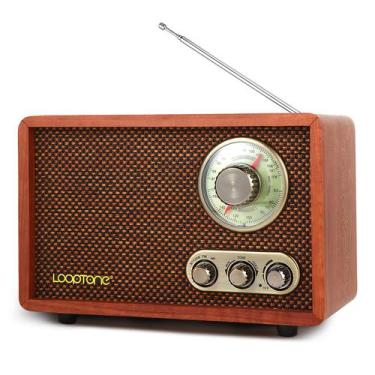Imagem de Alto-falante Bluetooth LoopTone USB SD Multifuncional Vintage Radio