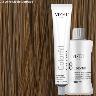 Imagem de Tonalizante Profissional 50gr + Emulsão 100ml Vizet