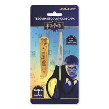 Imagem de Tesoura Leo e Leo Harry Potter com capa protetora - Leo & Leo