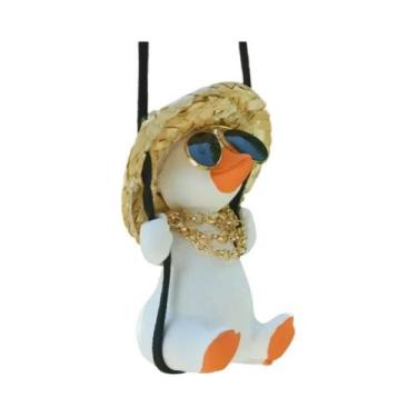 Imagem de Pingente De Carro Em Forma De Pato Fofo Para Espelho Retrovisor, Acess