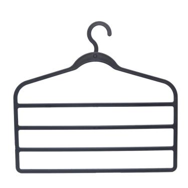 Imagem de Cabide 4 Divisórias Plástico Plasvale Cinza