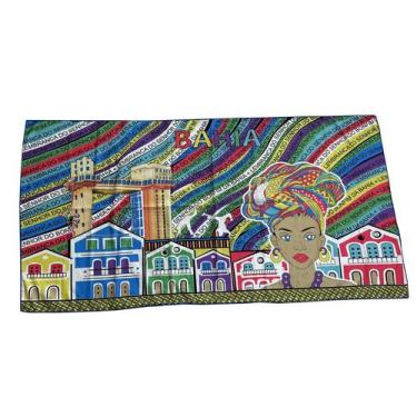 Imagem de Toalha Canga Praia Bahia Colorida Elevador Lacerda Bonfim - Breeza Sto