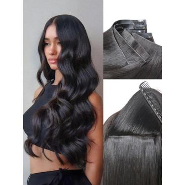 Imagem de Extensões de cabelo LUVME Invisible Clip-in Body Wave 20" 110g