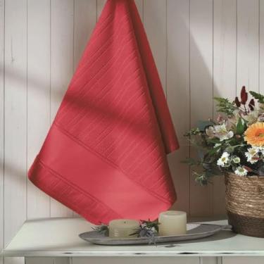 Imagem de 1, 2 ou 3 Toalhas Lavabo Artesanalle Dohler para Pintura e Ponto Russo (3, 2900 - Vermelho, 30cm X 45cm)