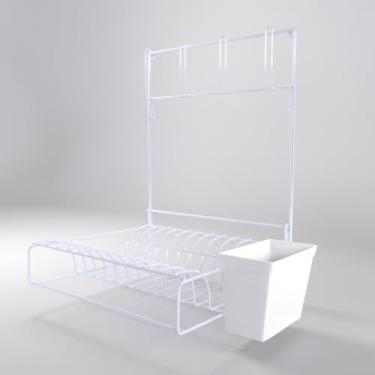 Imagem de Escorredor de Louça Parede Dobrável Suspenso(Branco)