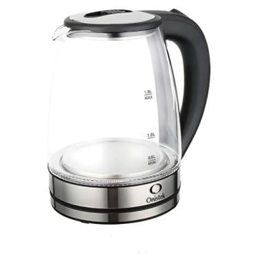 Imagem de Chaleira Elétrica em Vidro, 1,8L, Base Inox, Desligamento Automático