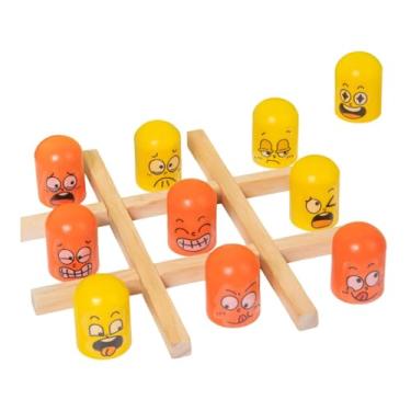 Imagem de predolo Jogo da velha, quebra-cabeças, jogo de damas de mesa, brinquedos de aprendizagem precoce para crianças e adultos