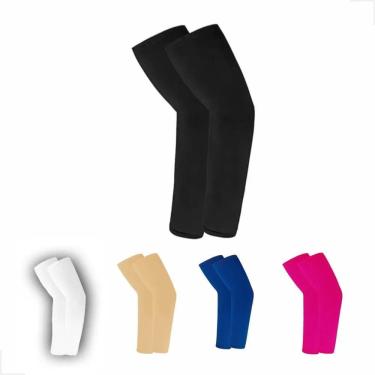 Imagem de 3X Manguito Manga Proteção Solar Braços Motoqueiro Ciclismo