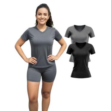 Imagem de Kit 2 Camiseta Manga Curta Dryfit Fitness Academia - Ast Store, G, Cin