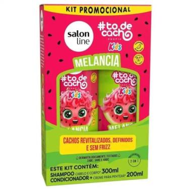 Imagem de Kit Shampoo+Condicionador Todecacho Kids Melancia Salon Line 500ml