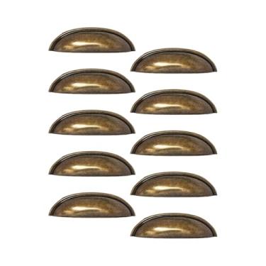 Imagem de Puxador Concha Puxador Armario Gaveta Colonial Moveis Retro (2, Ouro Envelhecido)