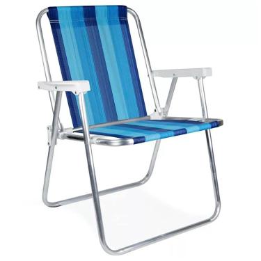 Imagem de Cadeira De Praia Alta Alumínio Sortida - 2101 - Mor